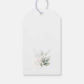 Groen, Eucalyptusbladeren, Boho, Verjaardag Cadeaulabel (Achterkant)