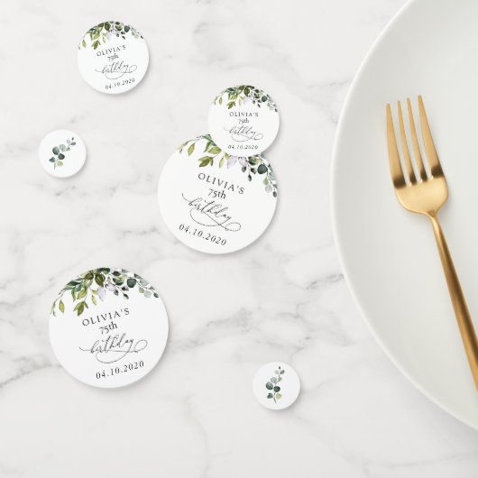 Groen, Eucalyptusbladeren, Boho, Verjaardag Confetti (Groep)