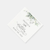 Groen, Eucalyptusbladeren, Boho, Verjaardag Servet (Hoek)