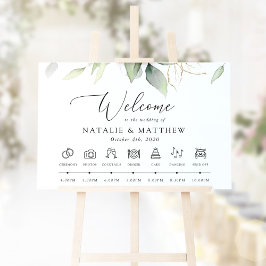 Groen, Eucalyptusbladeren, Trouwtijdlijn Poster
