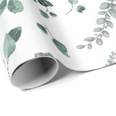 Groen Eucalyptusverlooppapier Cadeaupapier (Rol Hoek)