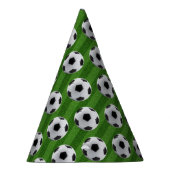 Groen Europees Voetbalpatroon Feesthoedjes (Rechts)