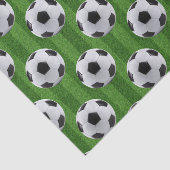 Groen Europees Voetbalpatroon Tissuepapier (Detail)