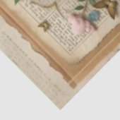 Groen-Eyed Meisje met Bloemen & Vlinders Tissuepapier (Detail)