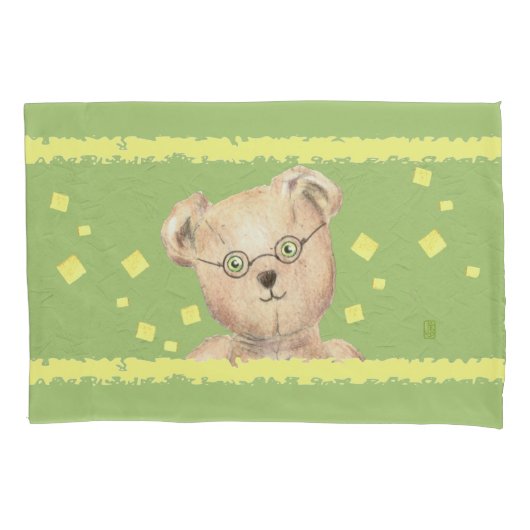 Groen-eyed Teddy Bears Standaard Kussen Hoesje Kussensloop (Voorkant)