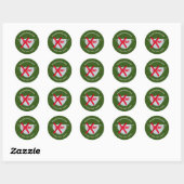 Groen | FACE MASK-VRIJSTELLING Ronde Sticker (Vel)