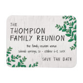 Groen Familiereünie Save the Date Magneet (Horizontaal)