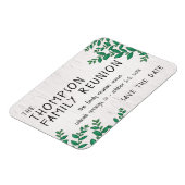 Groen Familiereünie Save the Date Magneet (Linkerzijde)