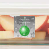 Groen Fancy kerstsierlabel Labels (Aangebracht)
