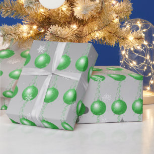 Groen Fancy kerstsierpapier Cadeaupapier