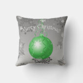 Groen Fancy kerstsierSierkussen Kussen (Achterkant)