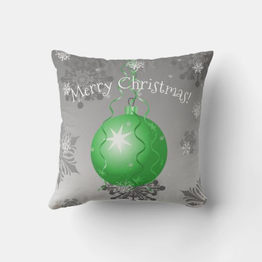 Groen Fancy kerstsierSierkussen Kussen (Achterkant)