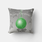 Groen Fancy kerstsierSierkussen Kussen (Voorkant)