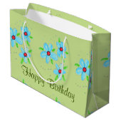 Groen Fancy met blote tas Large Cadeautasje (Achterkant Gekanteld)