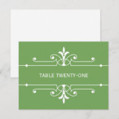 Groen Fancy sierlijstnummer Briefkaart (Voorkant / Achterkant)