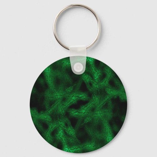 Groen fantasiepatroon sleutelhanger (Voorkant)