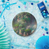 Groen Fantasy Forest Papieren Bordje (Feest)