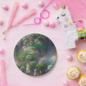 Groen Fantasy Forest Papieren Bordje (Feest)