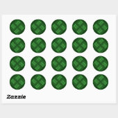 Groen fascisme ronde sticker (Vel)