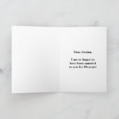 Groen Faux Gold 80th Wedding Jubileum + naam Kaart (Binnen)