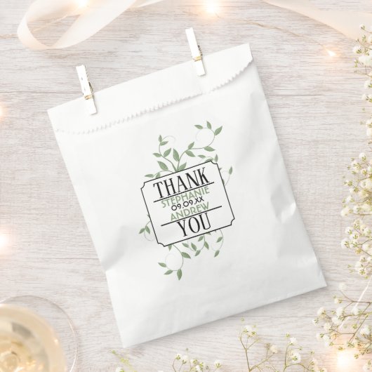 Groen Favor Bag Bedankzakje (Geknipt)