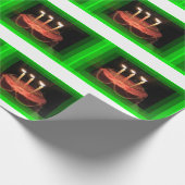 Groen feest met kookpapier cadeaupapier (Hoek)