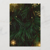 Groen Feestelijk Kerstfeest Poster Informatiekaartje (Achterkant)