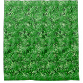 Groen Fern Shower Curtain Douchegordijn (Voorkant)