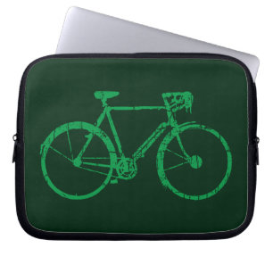 groen fietsen / fietsen laptop sleeve