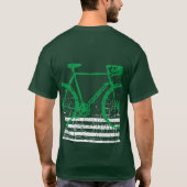 Groen fietsen/fietsen t-shirt (Achterkant)