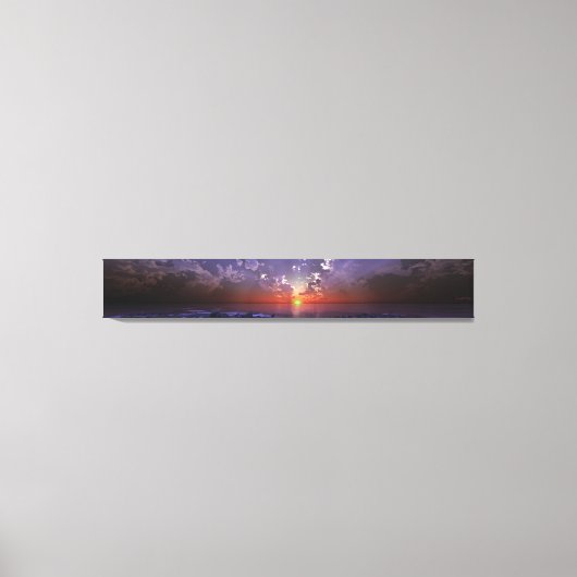 Groen Flash Panorama Canvas Afdruk (Voorkant)