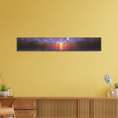 Groen Flash Panorama Canvas Afdruk (Insitu (Woonkamer))