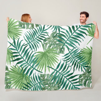 Groen fleece deken