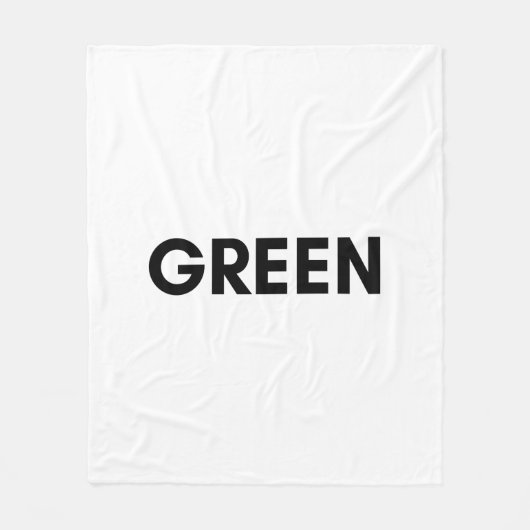 groen fleece deken (Voorkant)