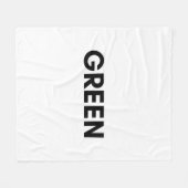 groen fleece deken (Voorkant (Horizontaal))