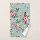 groen Floral ontwerp Bad Handdoek (Handdoek)