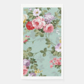 groen Floral ontwerp Servet (Voorkant)