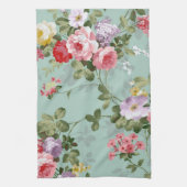  groen Floral ontwerp Theedoek (Verticaal)