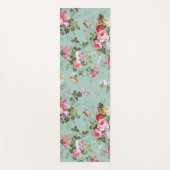  groen Floral ontwerp Yogamat (Voorkant)