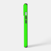 Groen Fluorescerend Neon Monogram iPhone 15 Case (Linkerkant)