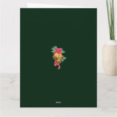 Groen Foliage boog fotoseizoenen vrolijk kerstfees Kaart (Achterkant)