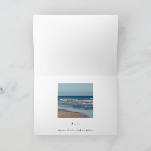  groen Foliage foto Dank u kaart (Binnen)