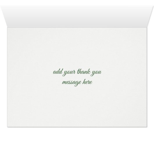 Groen Foliage krans Waterverf dank u (Binnen Horizontaal (Onder))