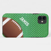 Groen Football Aangepaste iPhone 5 Hoesje (Achterkant (horizontaal))