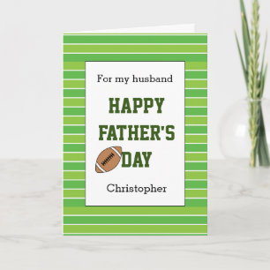 Groen Football Happy Vaderdag Kaart