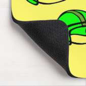 Groen football helm muismat (Hoek)