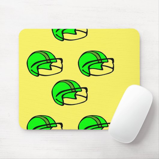 Groen football helm muismat (Met muis)