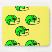 Groen football helm muismat (Voorkant)
