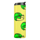 Groen football helm thermosbeker (Gedraaid links)