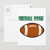 Groen Football ontwerp Briefkaart (Voorkant / Achterkant)